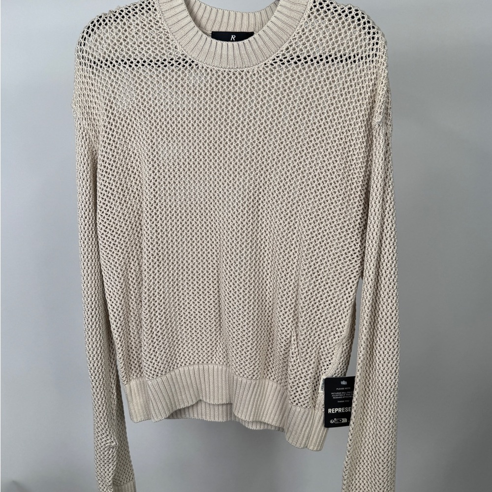 Represent Open-knit Cotton Jumper